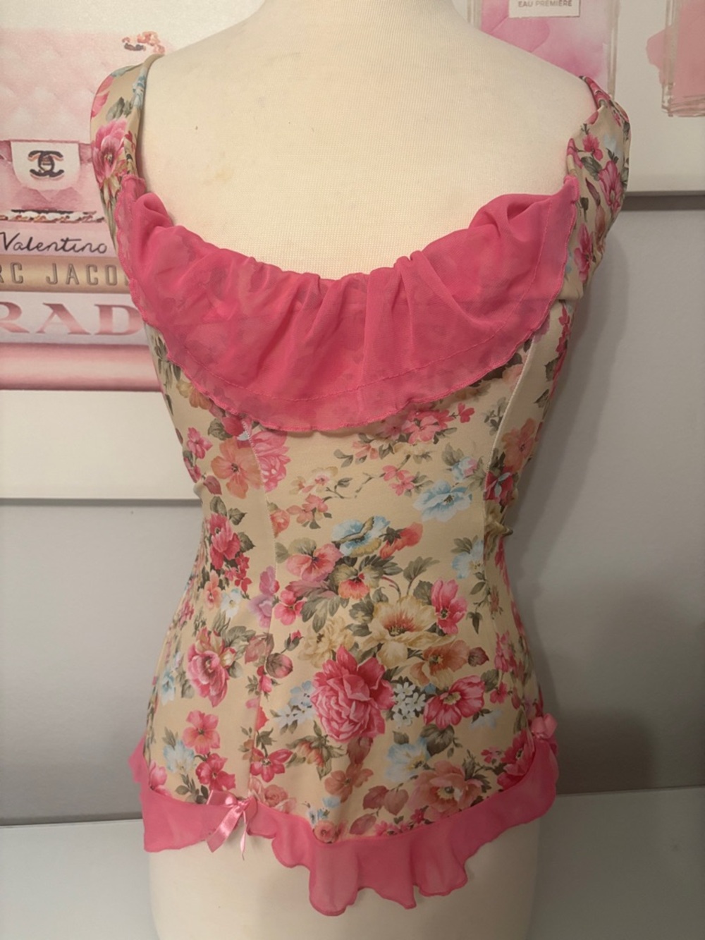 Floral Pink Ruffled babydoll dress